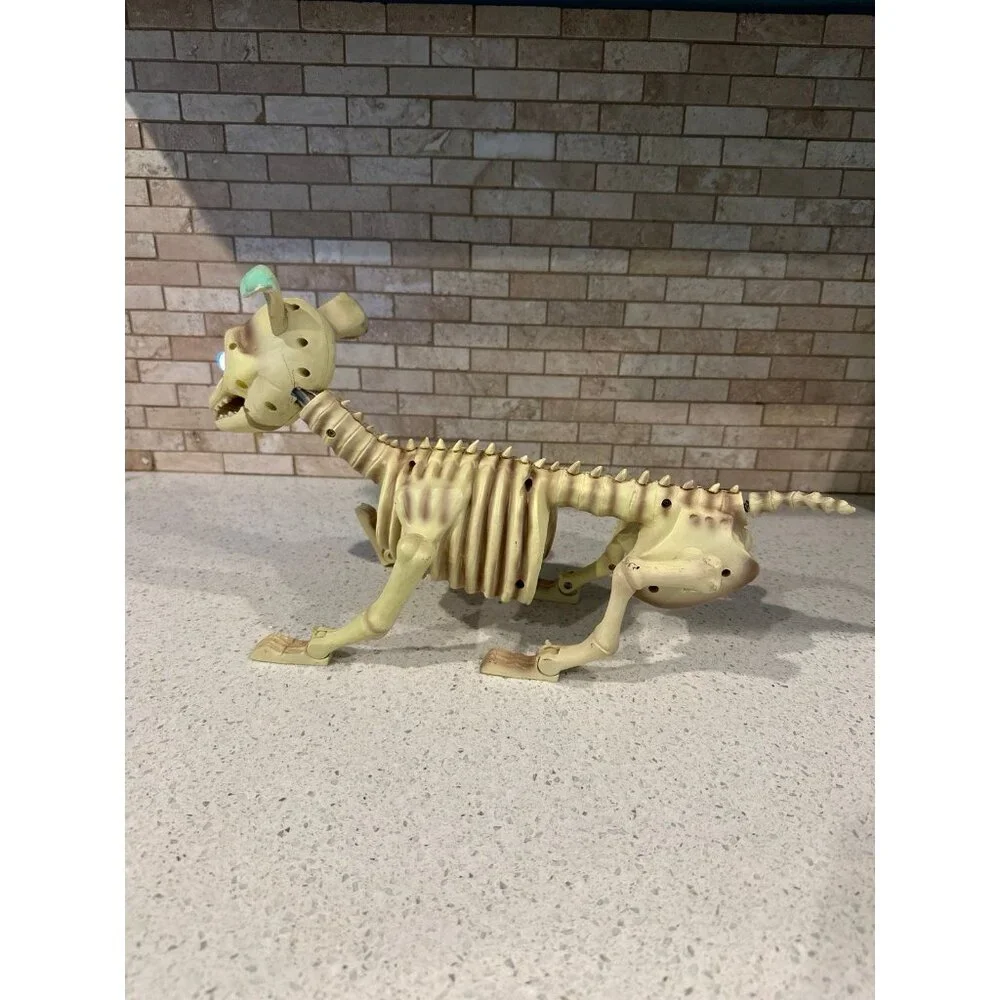 Gemmy‎ AS IS Boney Barney skeleton Halloween dog prop